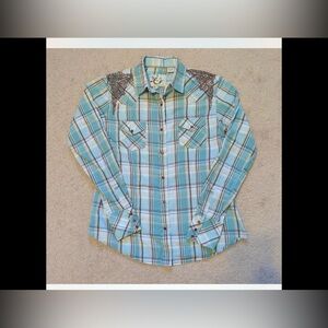 Plaid Long Sleeve Women's Top